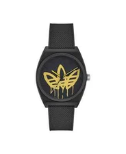 Adidas Black Unisexs Analogue Watch Project Two