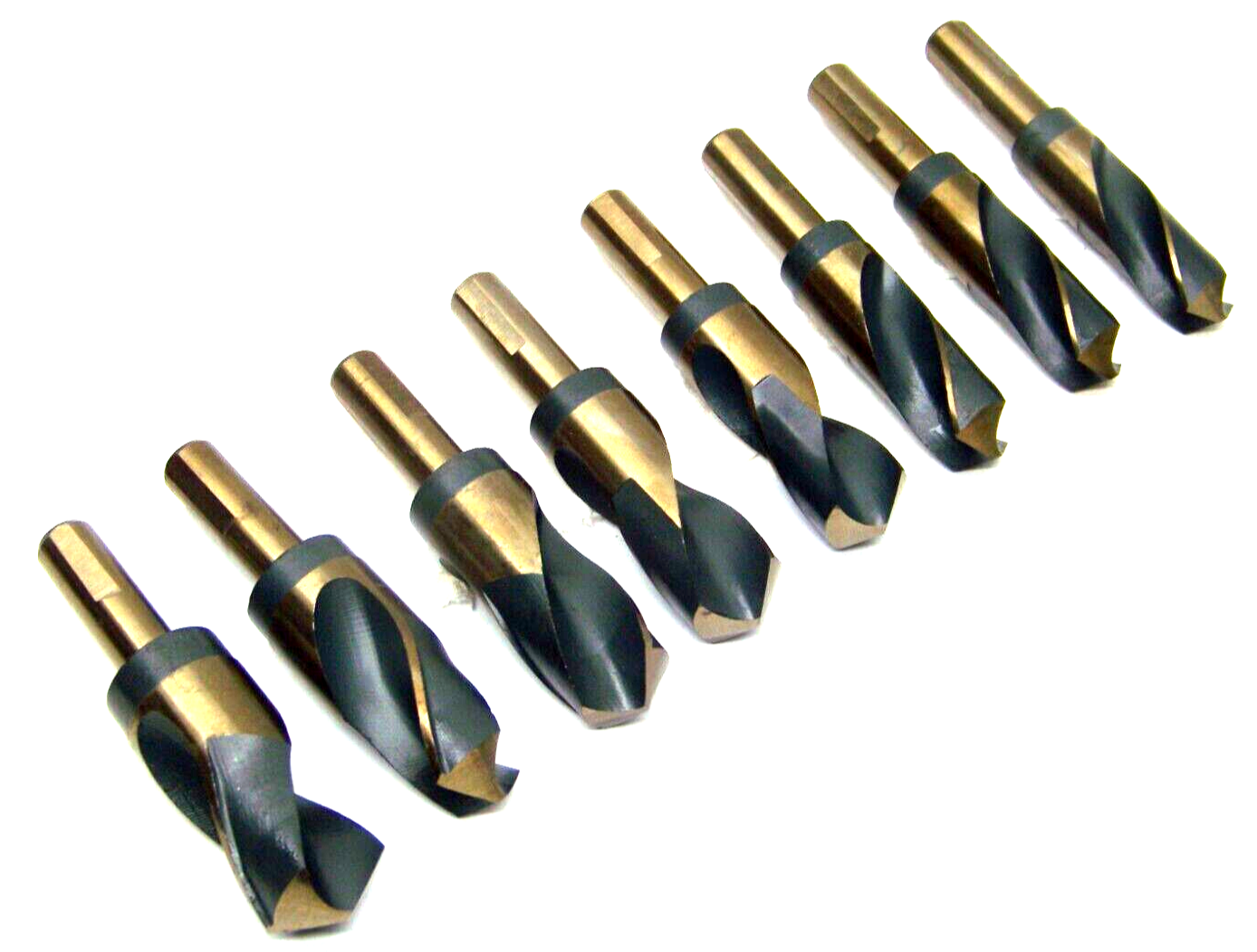 8 pc Large Silver and Deming Industrial Cobalt Drill Bit Set 11/16” to