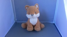 BABY GUND Fox Plush Rococo Sewn Eyes Toy Stuffed Animal Lovey Soft Seated 8"