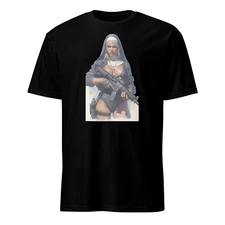 Pews to pew pews, Nun with a G^N, Gnostic Gats, T-SHIRT