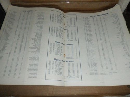 1973 PUGET SOUND vs SLIPPERY ROCK FOOTBALL PROGRAM LOGGERS ROCKETS UPS NCAA - Picture 5 of 8