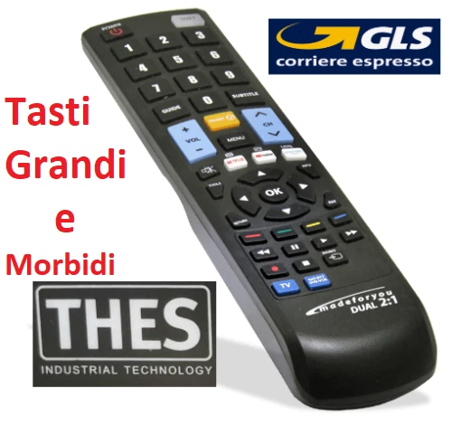TELECOMANDO COMPATIBILE CON TV THES MODELLO LTW26W80K LTW32W80K - UK