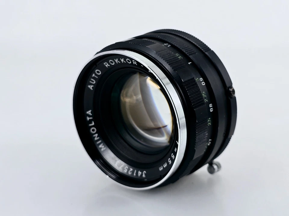 🌸[Excelente+++] Lente estándar Minolta Auto Rokkor-PF 55mm F1.8 MF de Japón Foto 2 de 4