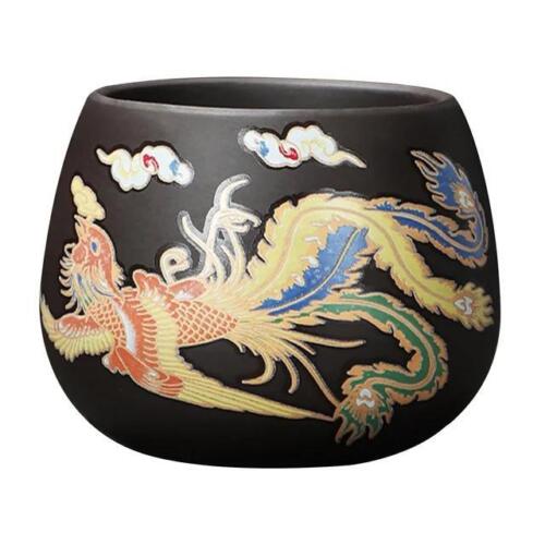 Tetera 135-350 ml arcilla multicolor hecha a mano dragón sólido fácil de llenar chino - Imagen 27 de 31