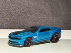 Hot Wheels 2012 HW Legend Redline X1622 Chevy Camaro Blue with Black 1:64 LOOSE