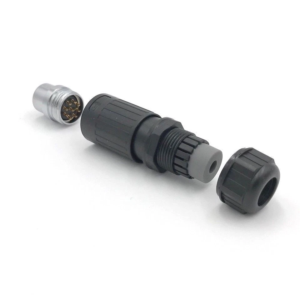 9 Pin Power Signal Circular Industrial Connector Male Plug Waterproof IP67 M20 - Image 2 of 4