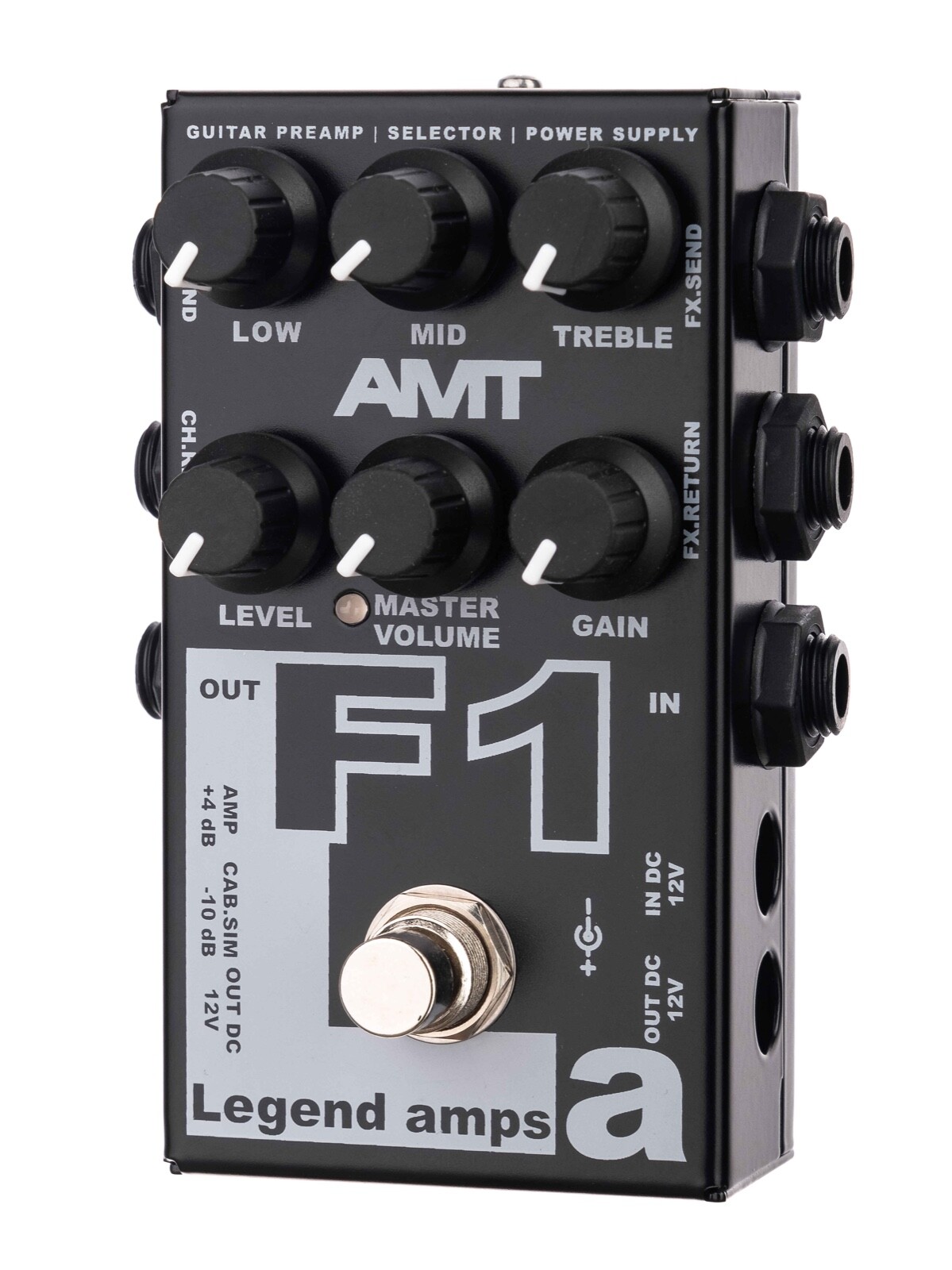 AMT Electronics F1 (Fender) - Preamplificador de (distorsión/sobremarcha) pedal efecto