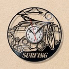 Surfing clock Vinyl clock Wall clocks Record clock Wall decor Surfing decor
