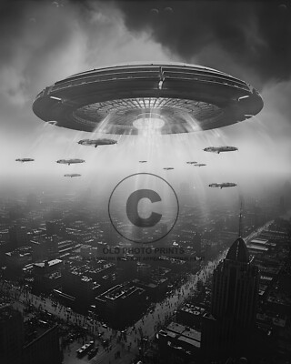 Invasion of Washington 1952 Photograph UFO Flying Saucer Spaceship Sighting 8X10