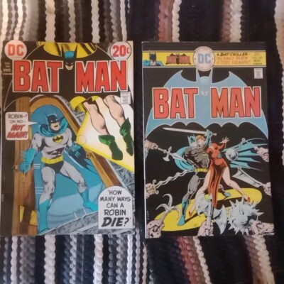 Batman Issues 246, Robin Hanging, #269, DC Comics, 1972, 1975. Terry Tremayne