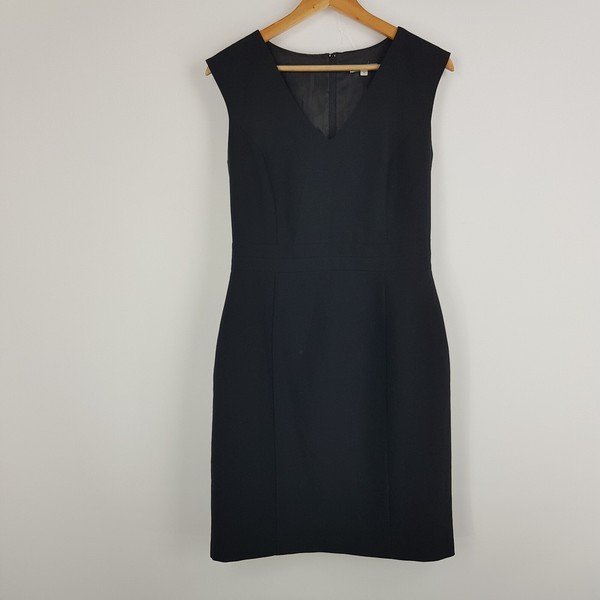 Target Collection Womens Size 10 Black Classic Work Business Sleeveless Dress