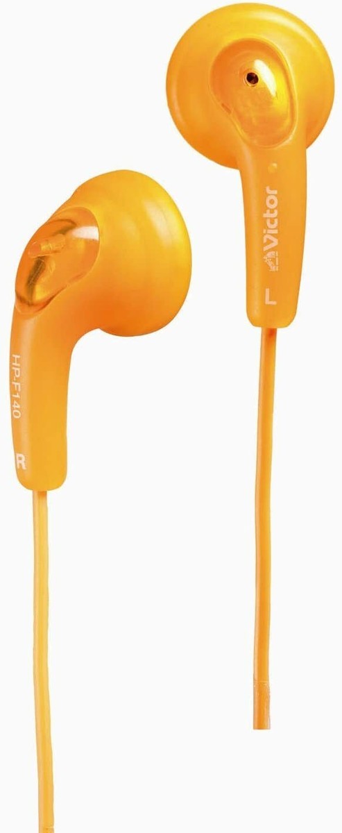 JVC HP-F140-D Gummphon Stereo Mini Eyphon Orange | eBay