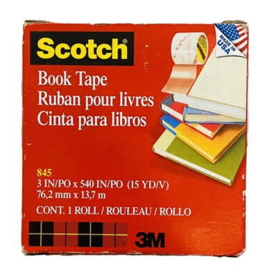 Scotch Book Tape Boxed 3''X15yd USA