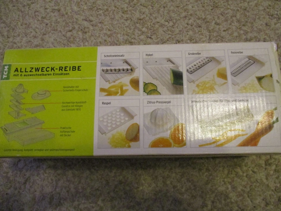 Tchibo Allzweck Reibe mit 6 auswechselbaren Einsätzen  - Bild 3 von 4
