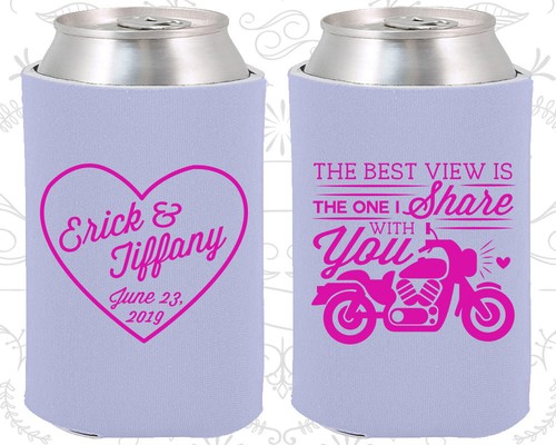 Wedding Koozie Sayings Funny Personalized Wedding Koozies Funny Koozie Items (457) Motorcycle Wedding  Favors | Ebay
