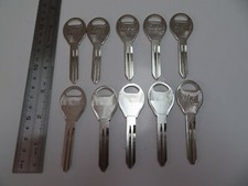 Lot Of 10 Da34 X237 Key Blank Nickel Plated Ilco Made In Usa  New