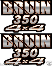 Bruin 350 4x4 Orange Gas Tank Graphics Decals Sticker Atv Quad 250 2x4 Fender