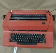 IBM Selectric II Red Electric Typewriter Vintage for parts only