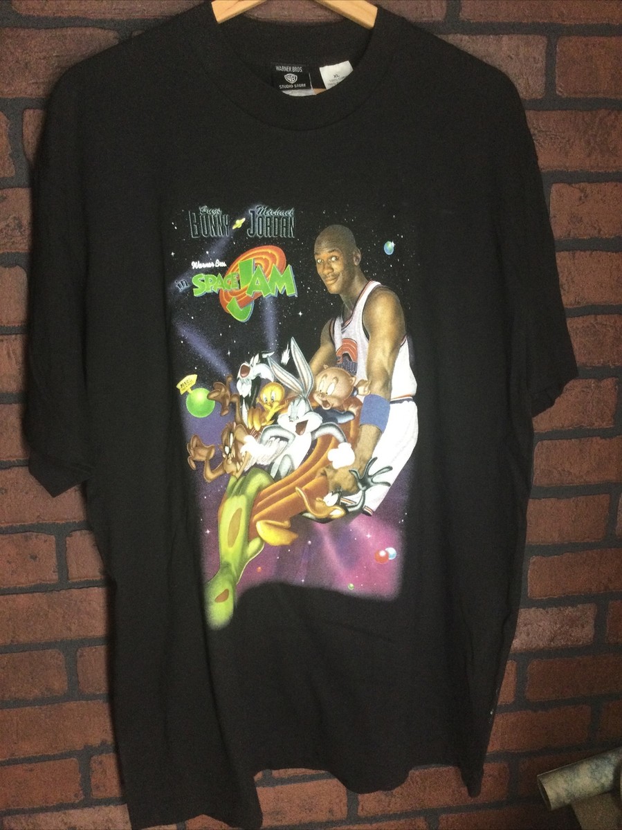 トップス Space Jam \" Movie promo Tee \" Murina XL VTG Space Jam Vintage 1996 Monstars Movie Promo T-shirt Sz