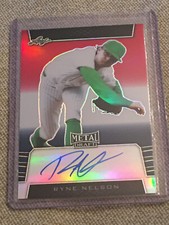 RYNE NELSON 2019 Leaf Metal Red White Blue Autograph #7/10 DIAMONDBACKS PROSPECT