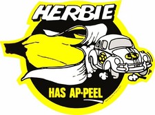 Adesivi retrò Herbie Love Bug laptop parete finestra banane auto cool divertimento classico