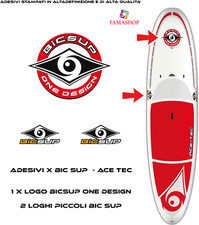 KIT Adesivi STAND UP PADDLE, SUP BIC LOGHI ACE-TEC STICKERS SURF SPORT ACQUA
