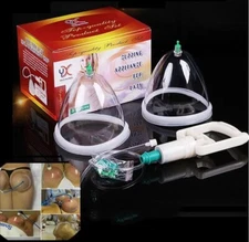 3pc Breast Enlarger Vacuum Pump Kit Enhancements Cupping Appliance for Lady