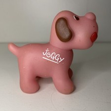 Figurine Famille Glady Chien Joggy Rose Delavennat 1987 Jouet Vintage