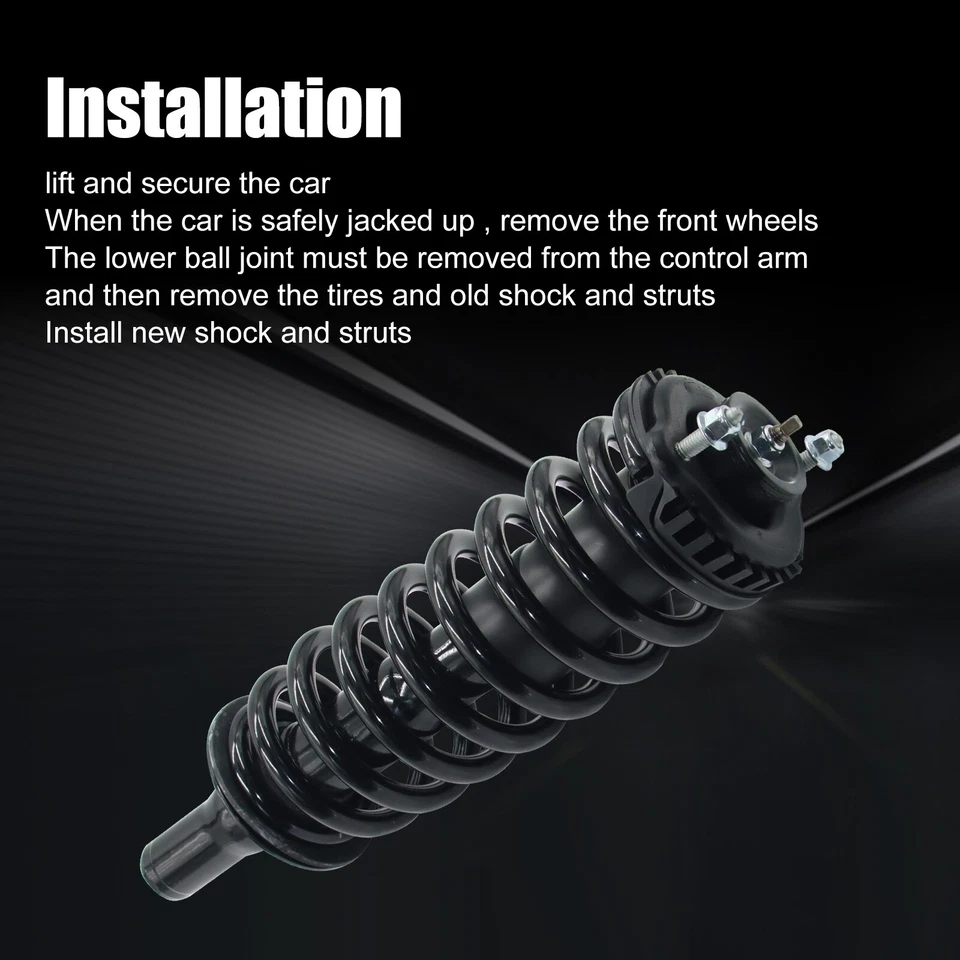 2pcs Front Complete Struts w/ Coil Spring For GMC Envoy Chevrolet Trailblazer - Image 4 of 4