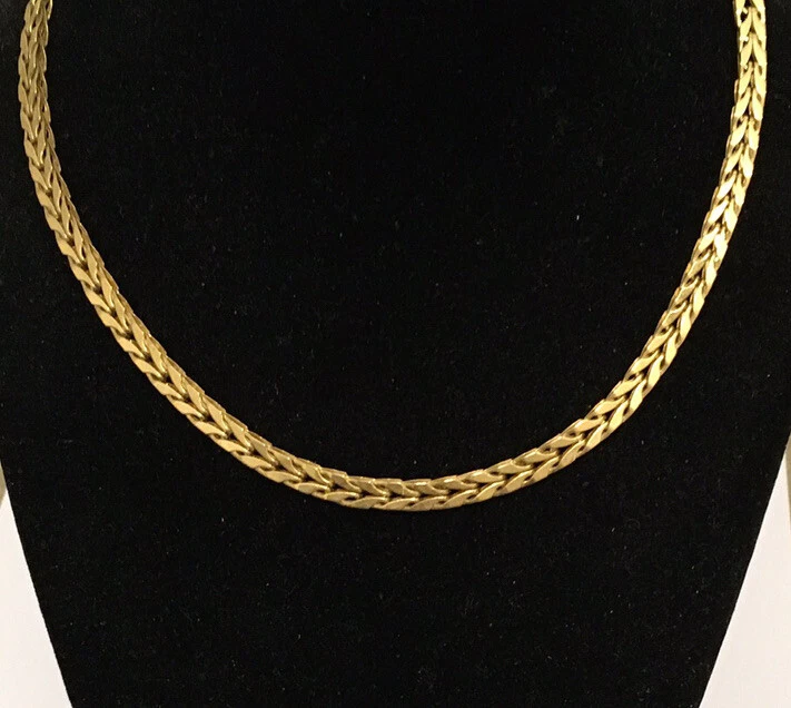 Vintage 1980s MONET Gold Tone Chunky Chain Necklace❤️🤩 | eBay