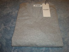 BEN SHERMAN GRAY V-NECK SWEATER SIZE L