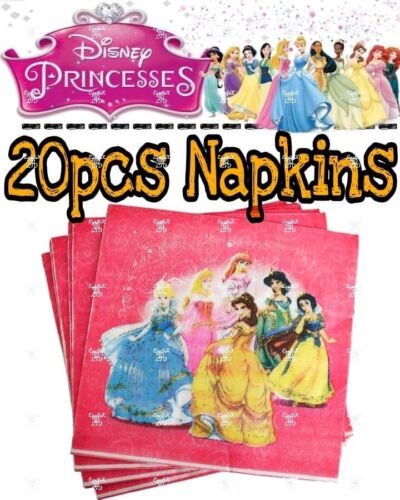 Disney PRINCESS Birthday Party Supplies Tableware Girls Decorations & Balloons - Picture 4 of 33