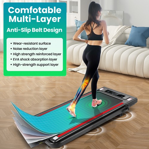 Treadmill Folding Running Walking Machine w/ App Control 2-in-1 for Home & Gym - Picture 34 of 108