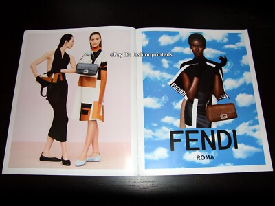 FENDI 4-Page PRINT AD Spring 2024 LIU WEN Anok Yai JULIA NOBIS Angelina Kendall