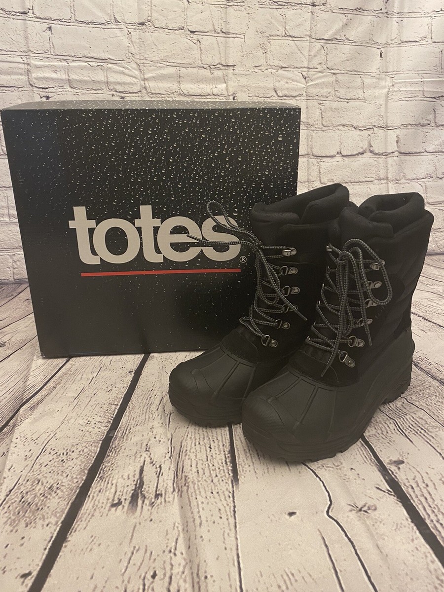 Totes Briggs MENS Waterproof Snow Boots Sz
