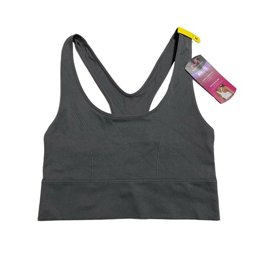 Maidenform Womens Size Medium Gray Pure Comfort Feel Good Crop Tank Bra DM2304 - Picture 4 of 11