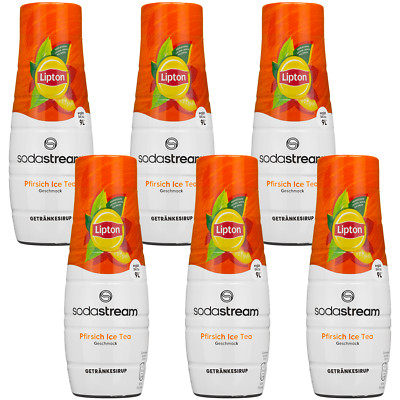 NEU Lipton Eistee Sirup Pfirsich 6x440ml SodaStream Konzentrat Getränk