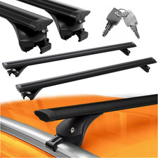 Schwarz Dachträger M03BS Dyn 107cm für Opel Grandland X 2018- für Flush Schienen