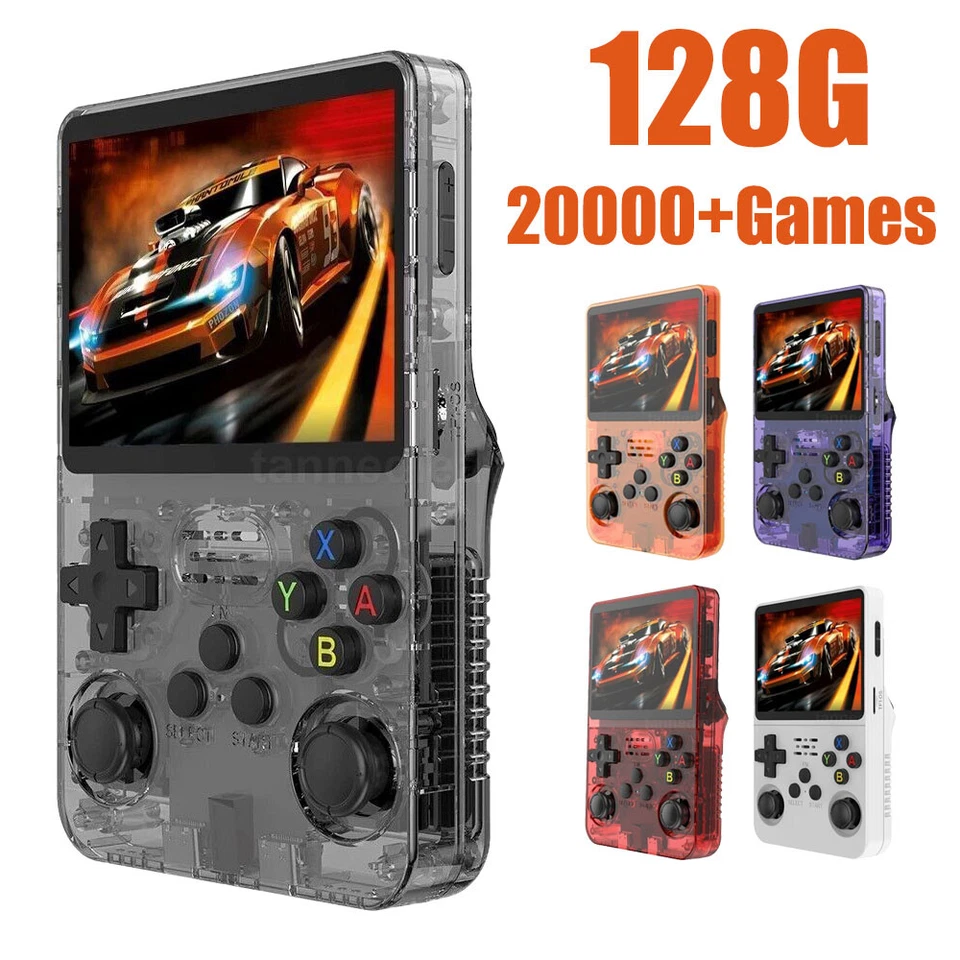 R36S Console videogiochi portatile retrò 64/128 GB 20000 giochi schermo IPS da 3,5 pollici - Immagine 2 di 4