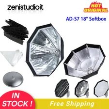 US 2Pcs Godox AD-S7 18" Multifunctional Softbox Honeycomb Grid Fr AD200 AD200Pro