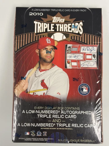 2010 Topps Triple Threads Baseball Hobby Box Sealed Ruth Gehrig Cobb HOF
