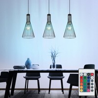 Pendelleuchte HäNgelampe Esstischleuchte Dimmbar Fernbedienung KäFig Design Led