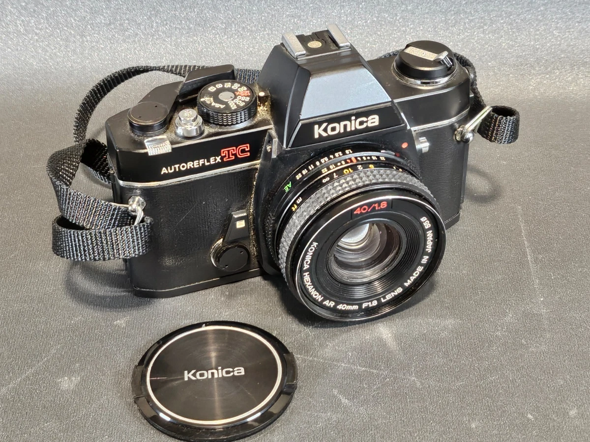 フィルムカメラ Konica Autoreflex TC + 40mm + 28mm Konica Autoreflex TC and the Hexanon 40mm - Shooting Bare Bones