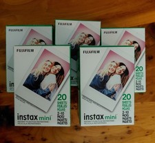 NEW Fujifilm Instax Mini Color Film 5 boxes 100 Sheets Total . FREE SHIPPING
