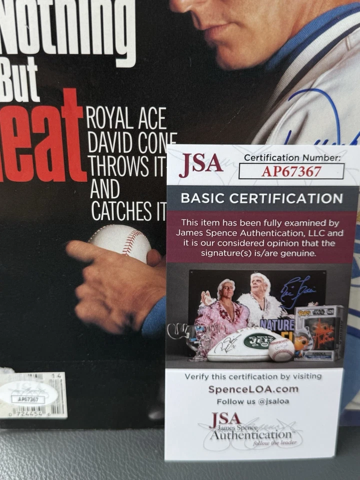 David Cone JSA COA Autograph 1993 Sports Illustrated Magazine Signed - Image 3 of 3