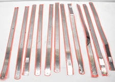 Lot of 11 Stainless Steel Double Side Measuring Straight Edge Rulers 60cm Silver