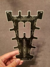 GolfWorks Universal Golf Grip and Golf Shaft Butt Size Gauge