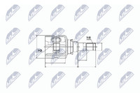 NTY Gelenksatz Antriebswelle NPW-TY-070 FüR Toyota Avensis Auris Verso VAN VVT