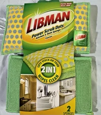 Libman Power Scrub Dots Kitchen and Bath Sponge (12-Count)