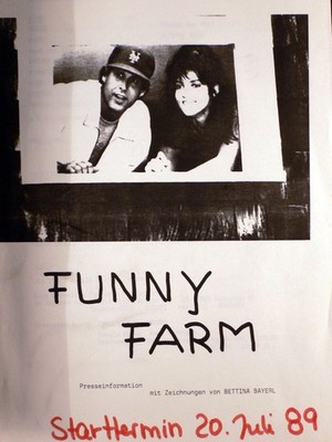 Funny Farm - Chevy Chase - Madolyn Smith Osborne - Presseheft + 4 Pressefotos